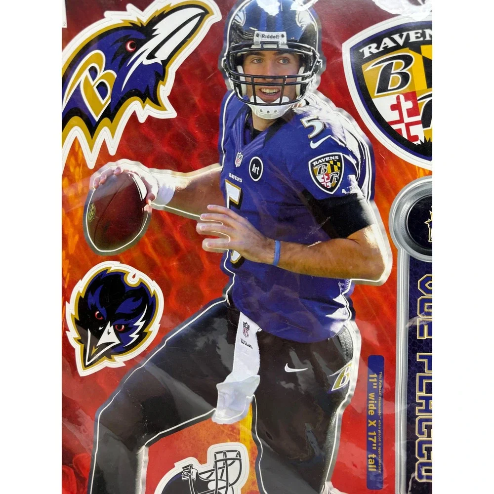 Fathead Joe Flacco Baltimore Ravens NFL Teammate Vinyl Wall Decals 11x17 New